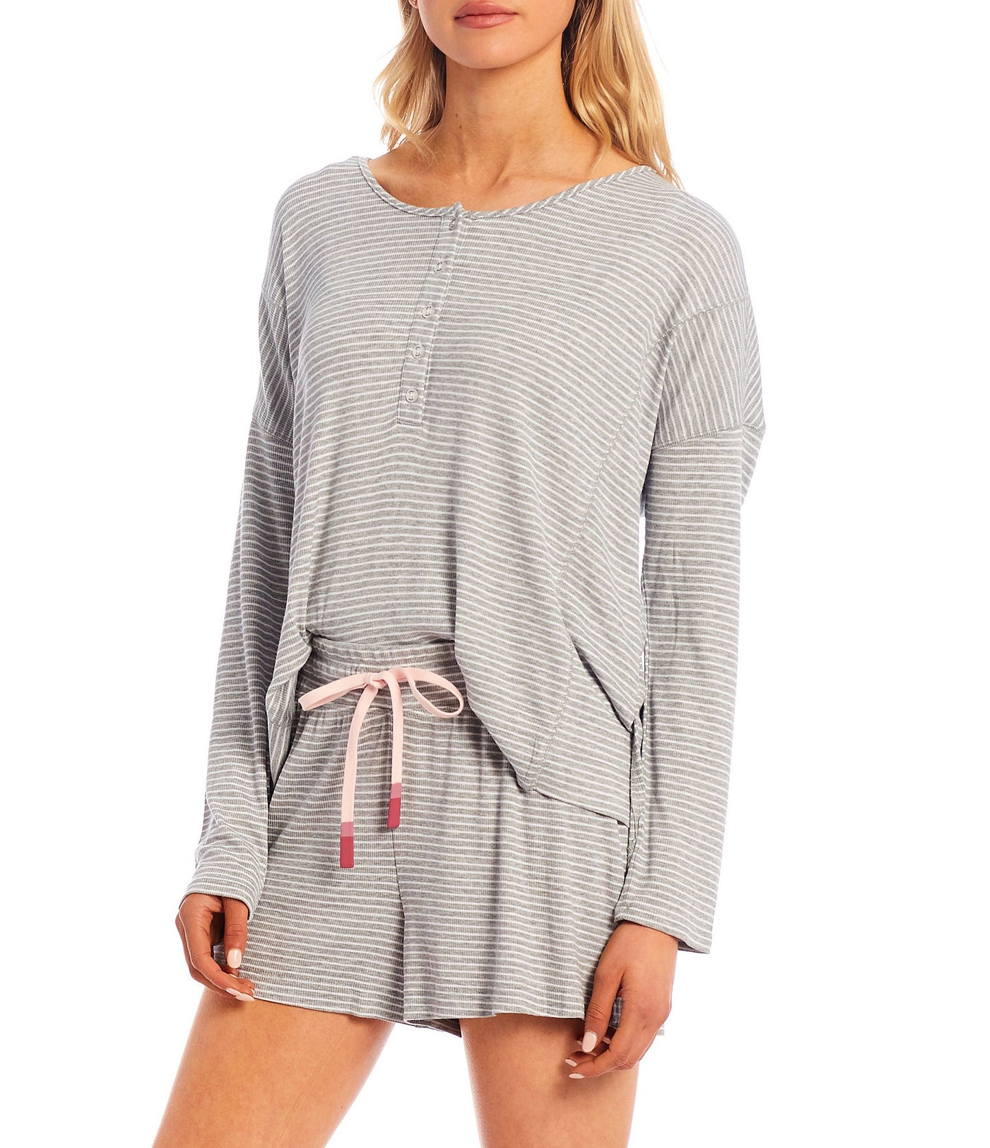 SPLENDID Chalk & Grey Heather Stripe pajamas