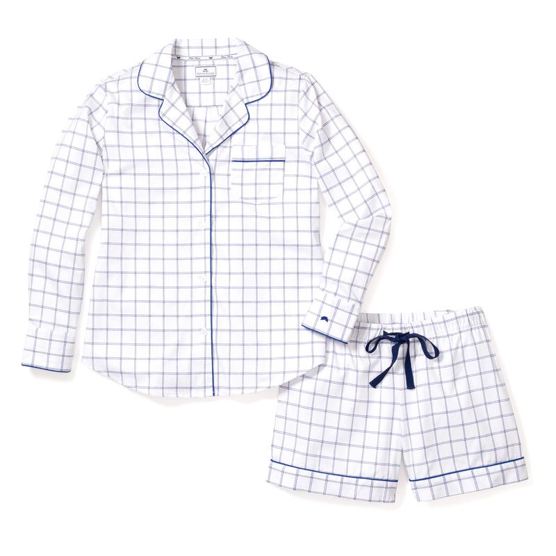 Women's Nantucket Tattersall Long Sleeve Short Set