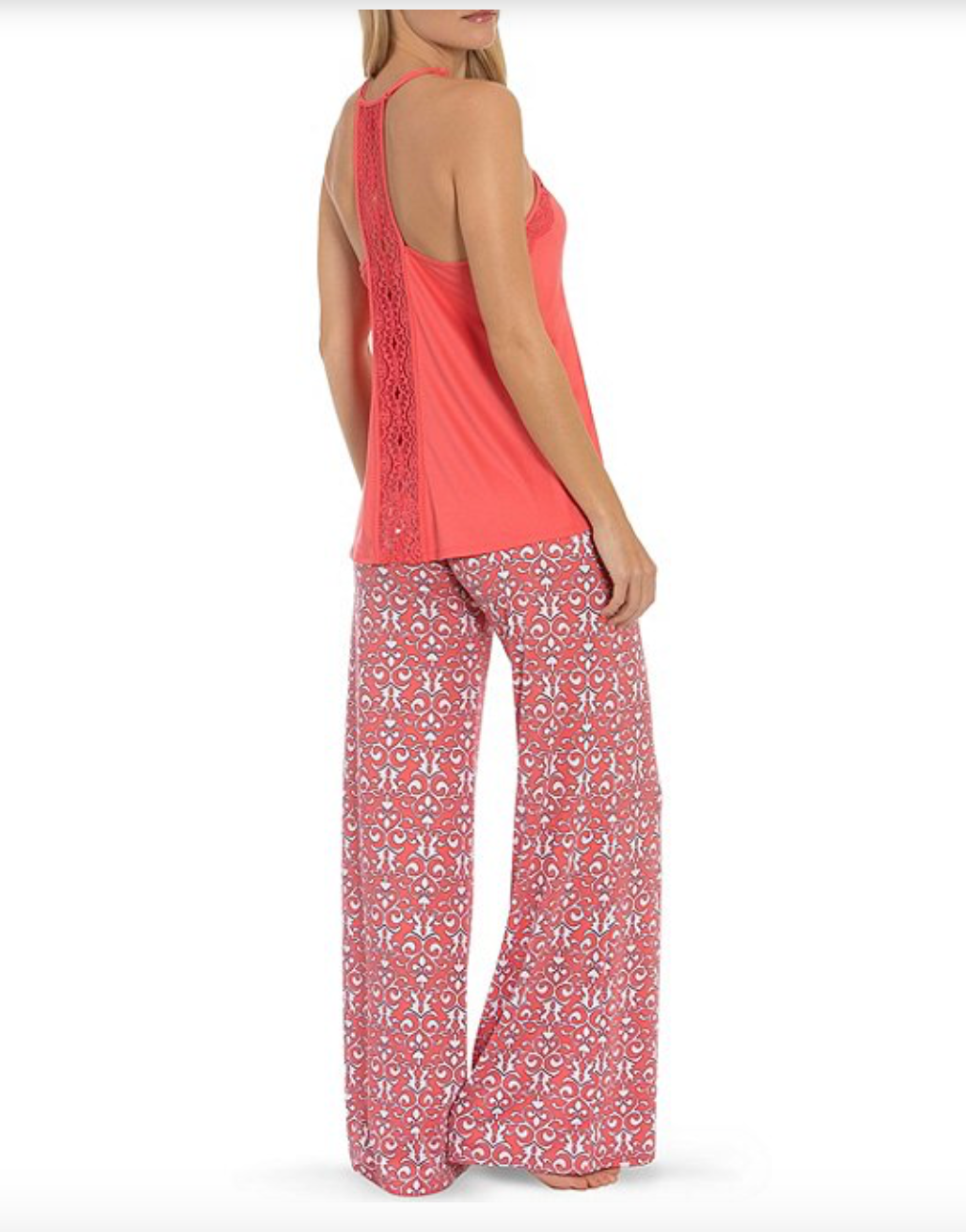 Isla Printed Jersey Knit Pajama Set