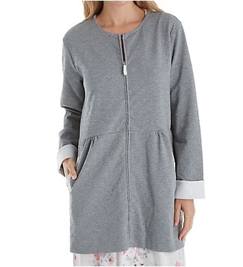 Short robe with zipper
