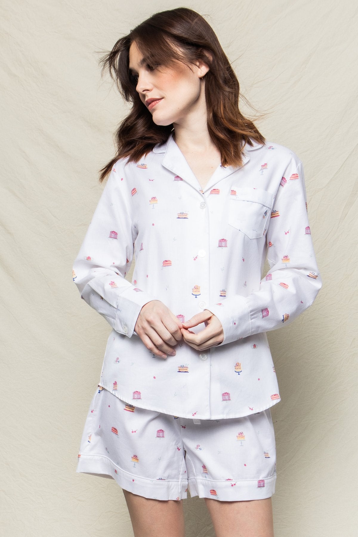 Women's Desserts Long Sleeve Short Set