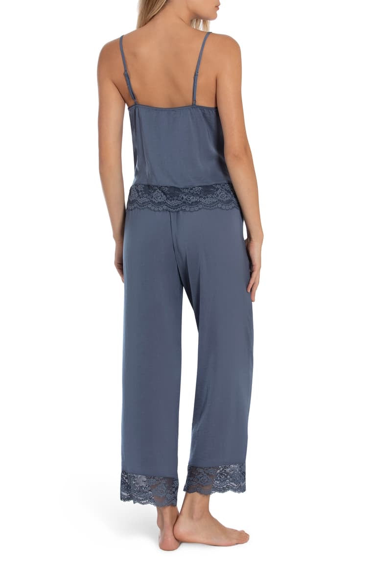 Satin and lace comfy pant